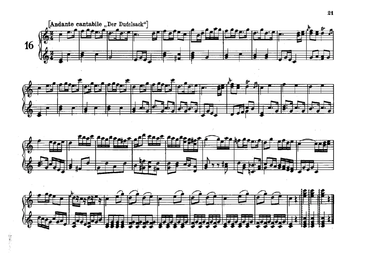 Flötenuhr in C major - Page 1