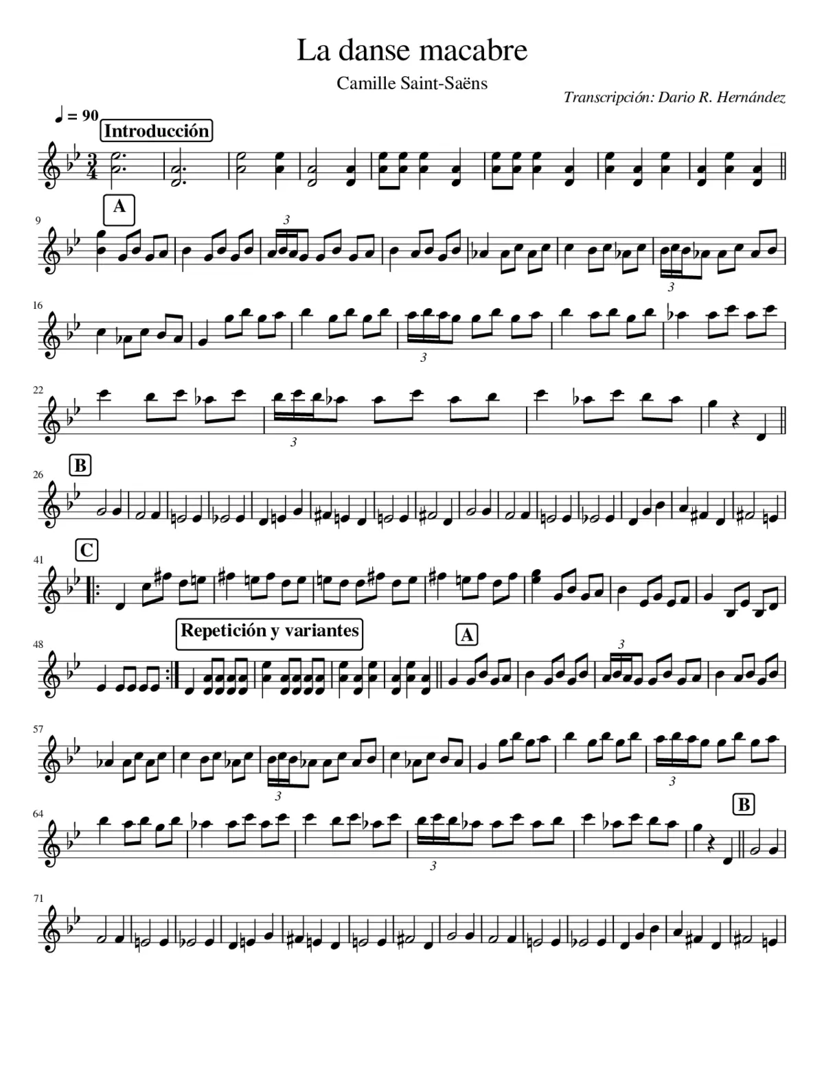 Danse macabre Op.40 - Page 1