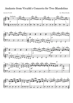 Concerto for 2 Mandolins in G major RV 532