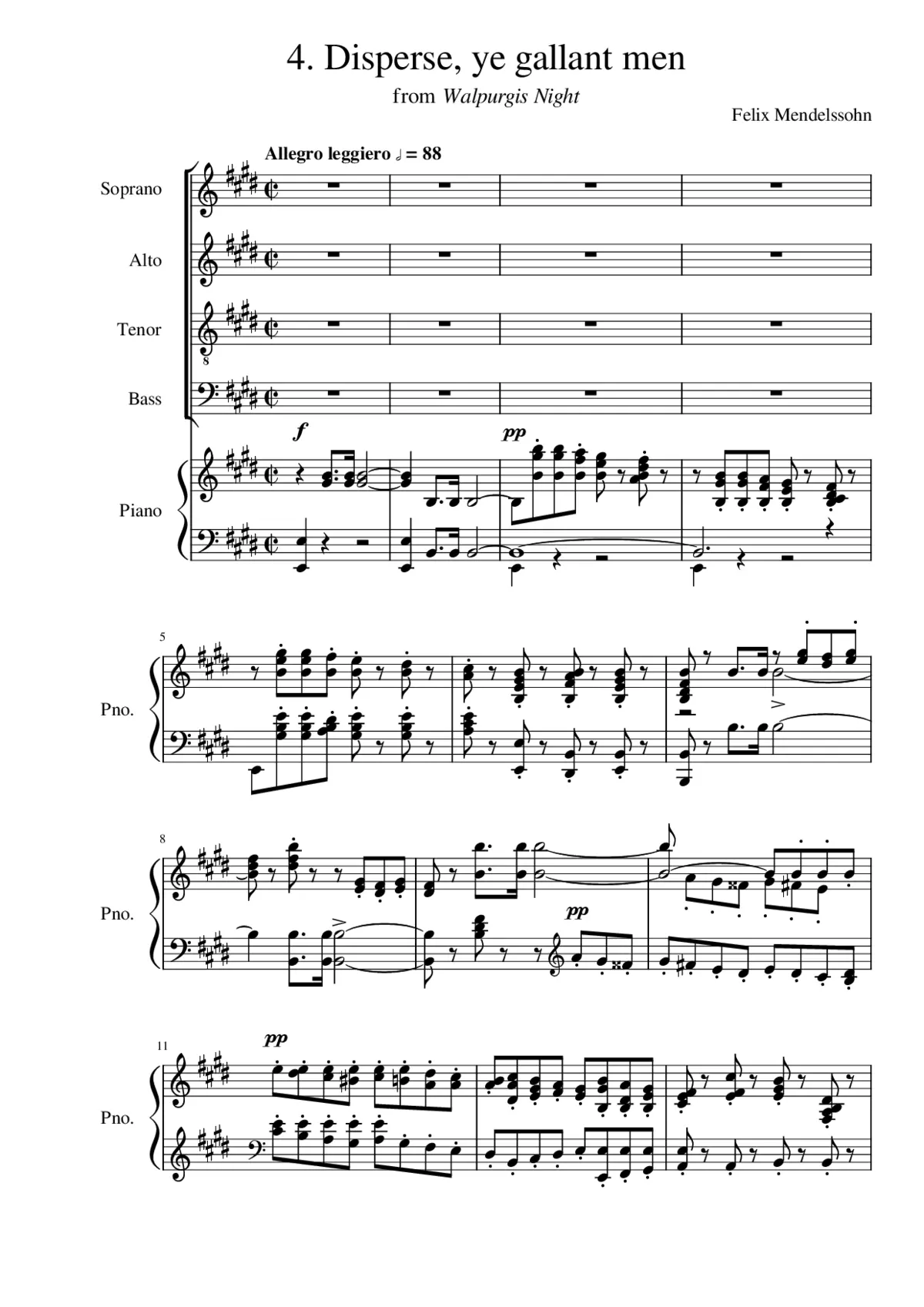 Die erste Walpurgisnacht, Op. 60 - Page 1
