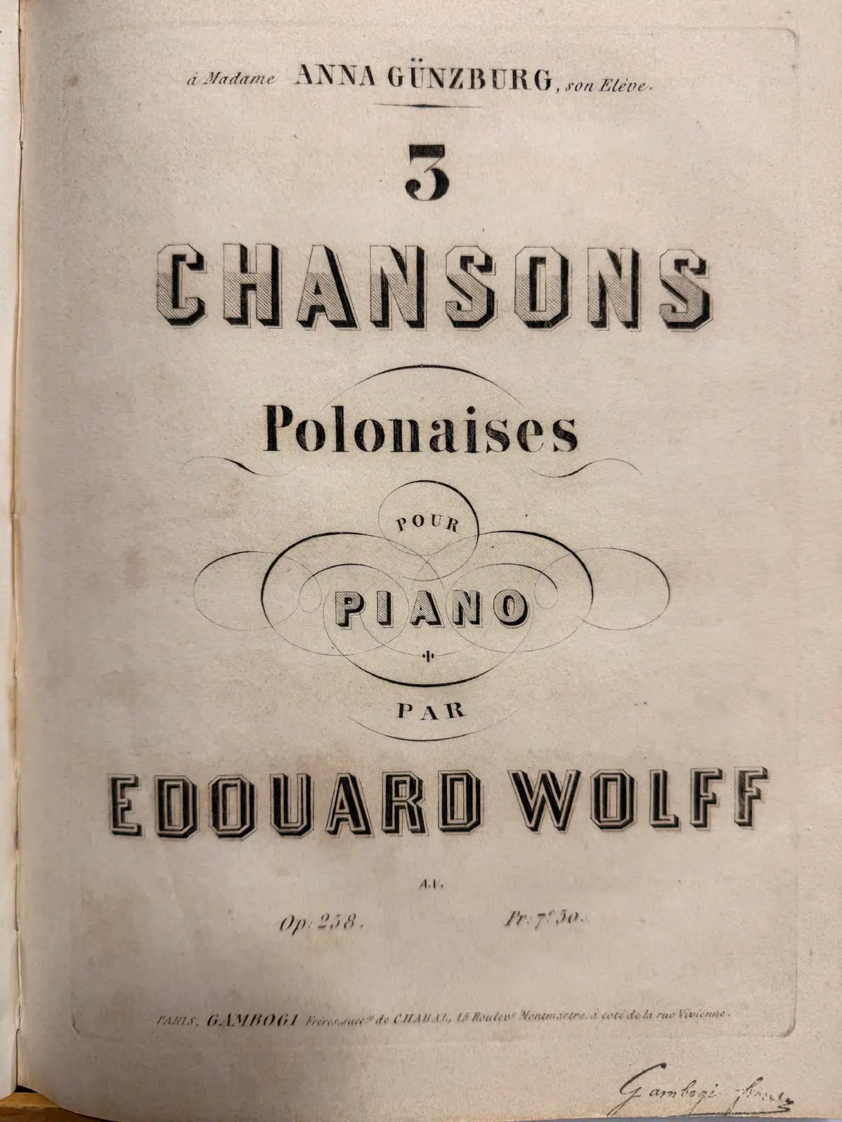 3 Chansons polonaises - Page 1