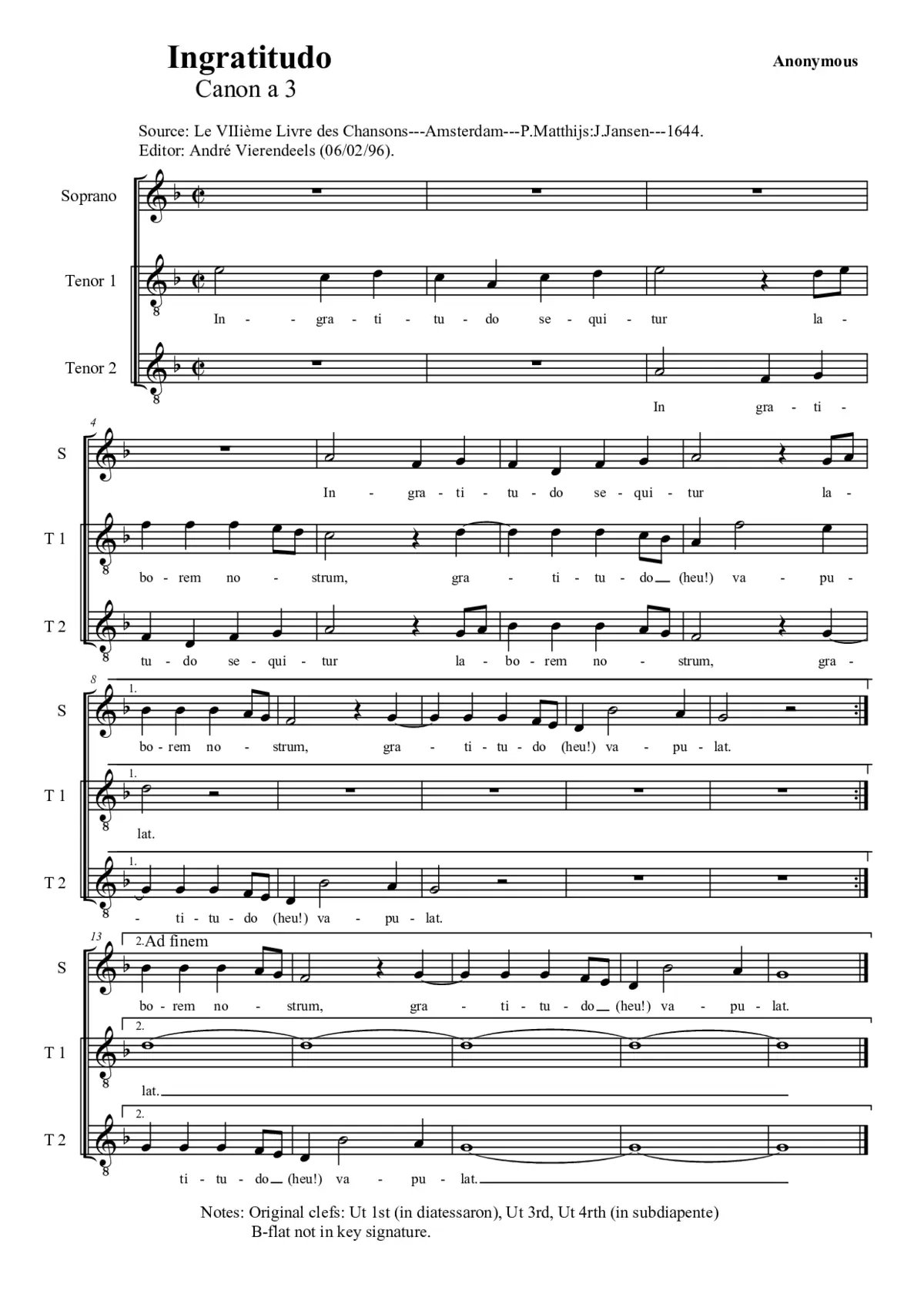 Ingratitudo - Page 1