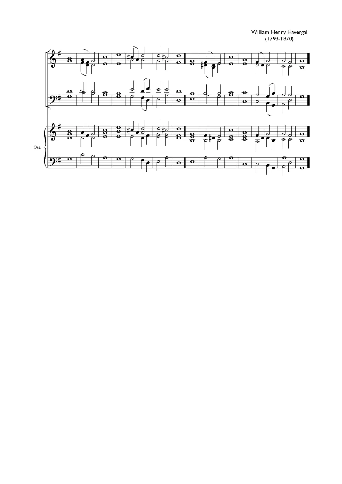 Double chant in G major VII - Page 1
