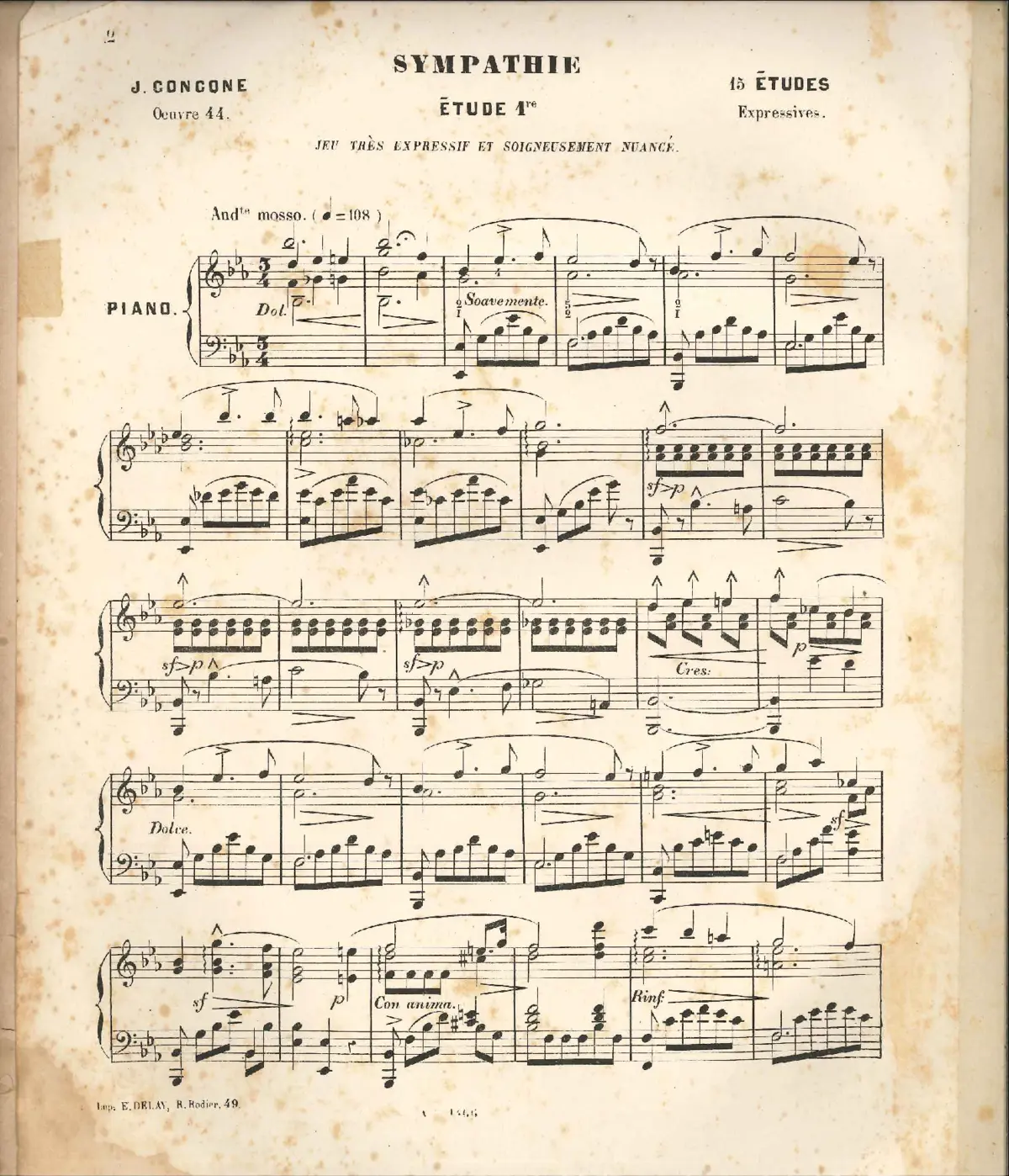 15 Études expressives - Page 1
