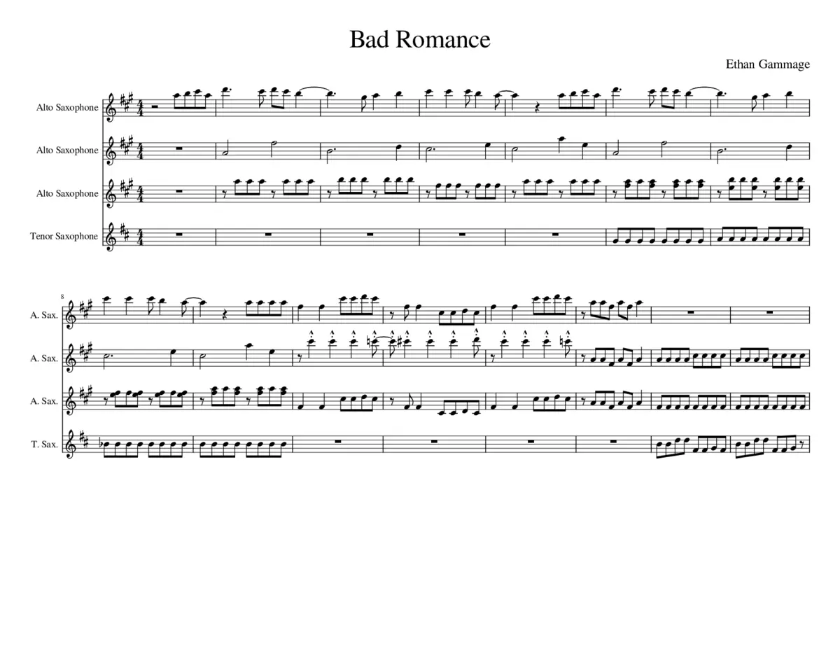 bad romance - Page 1