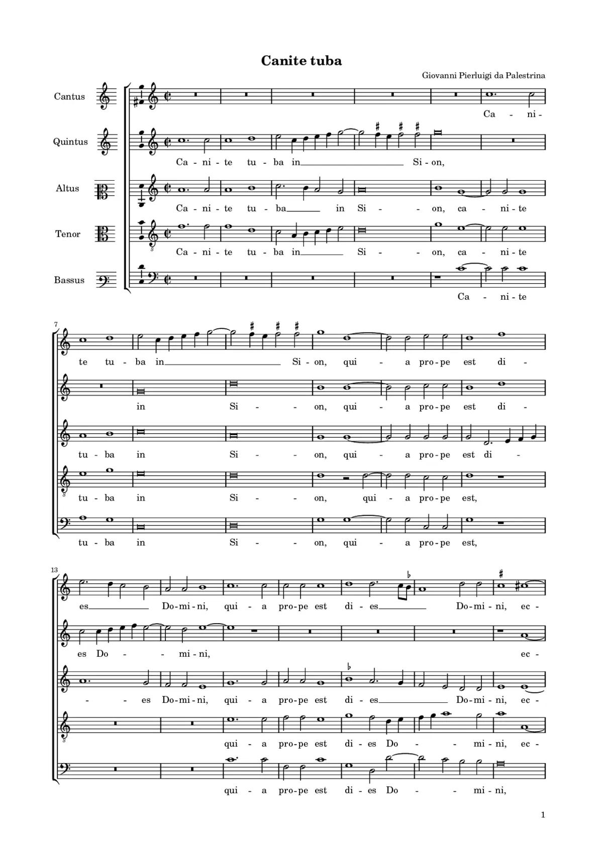 Canite tuba - Page 1