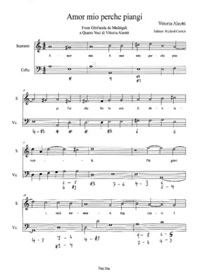 Amor mio perche piangi