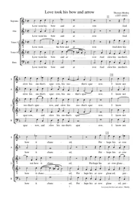 Love took his bow and arrow