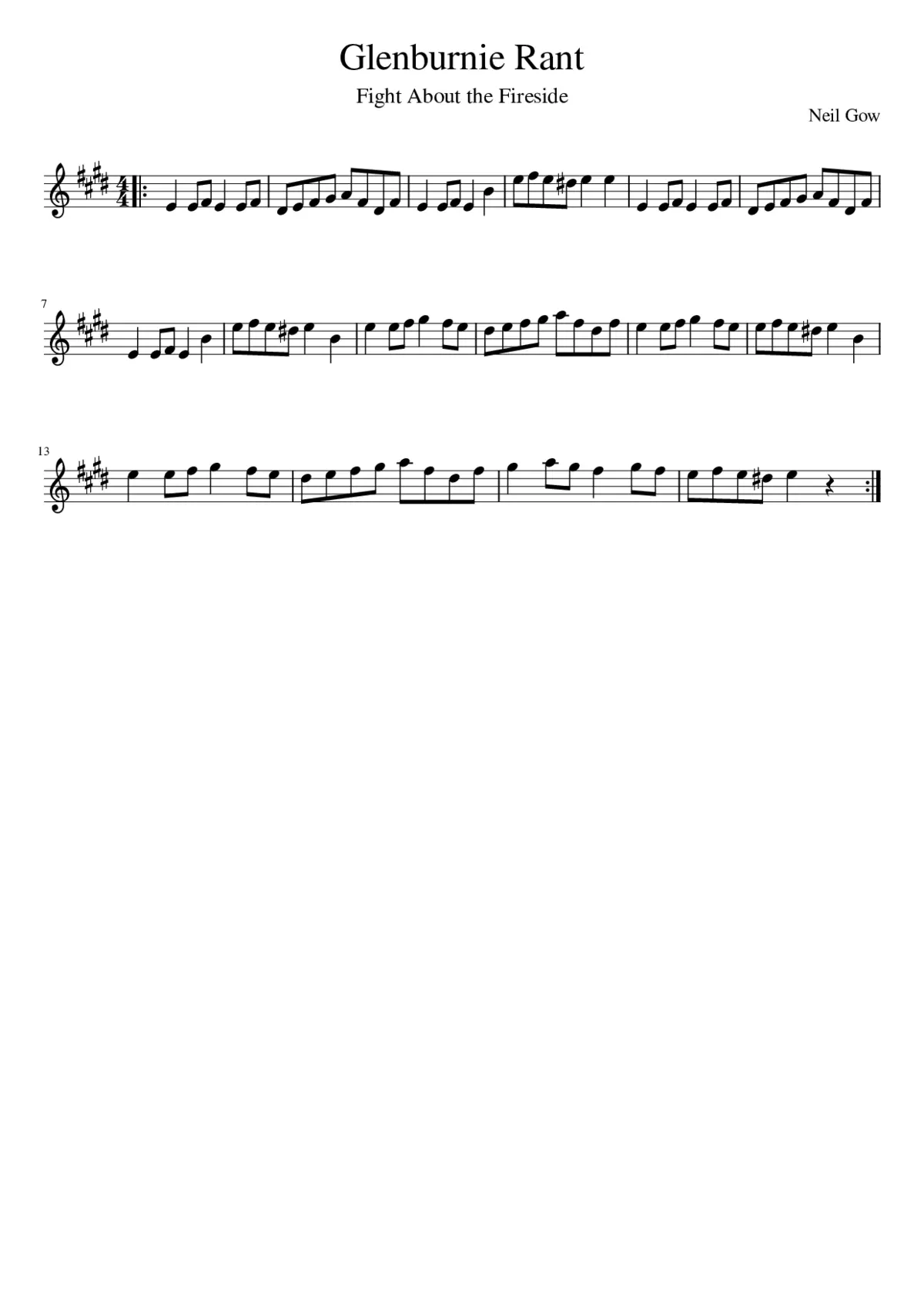 Glenburnie Rant - Page 1