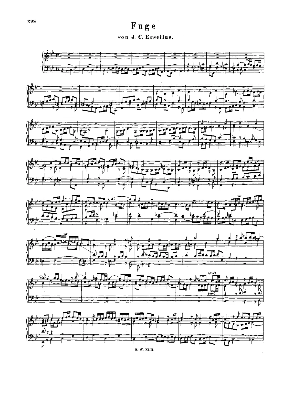 Fugue in B-flat major - Page 1