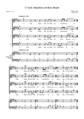 O God, wherefore art thou absent