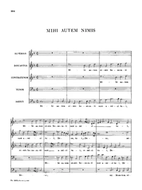Mihi autem nimis