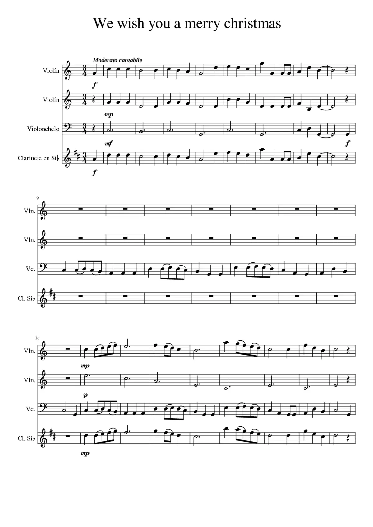 we wish you a merry christmas - Page 1