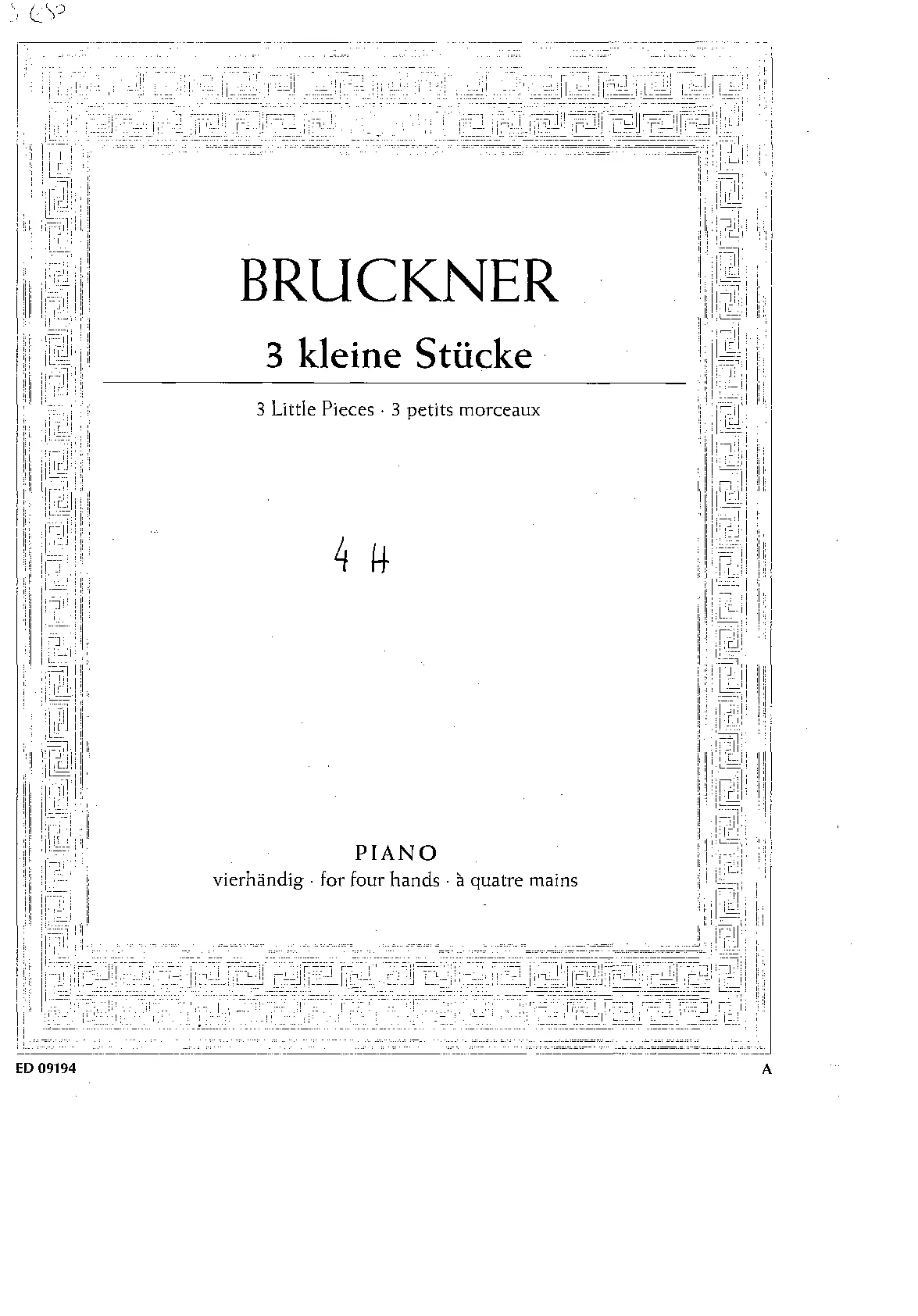 3 Kleine Vortragsstücke - Page 1