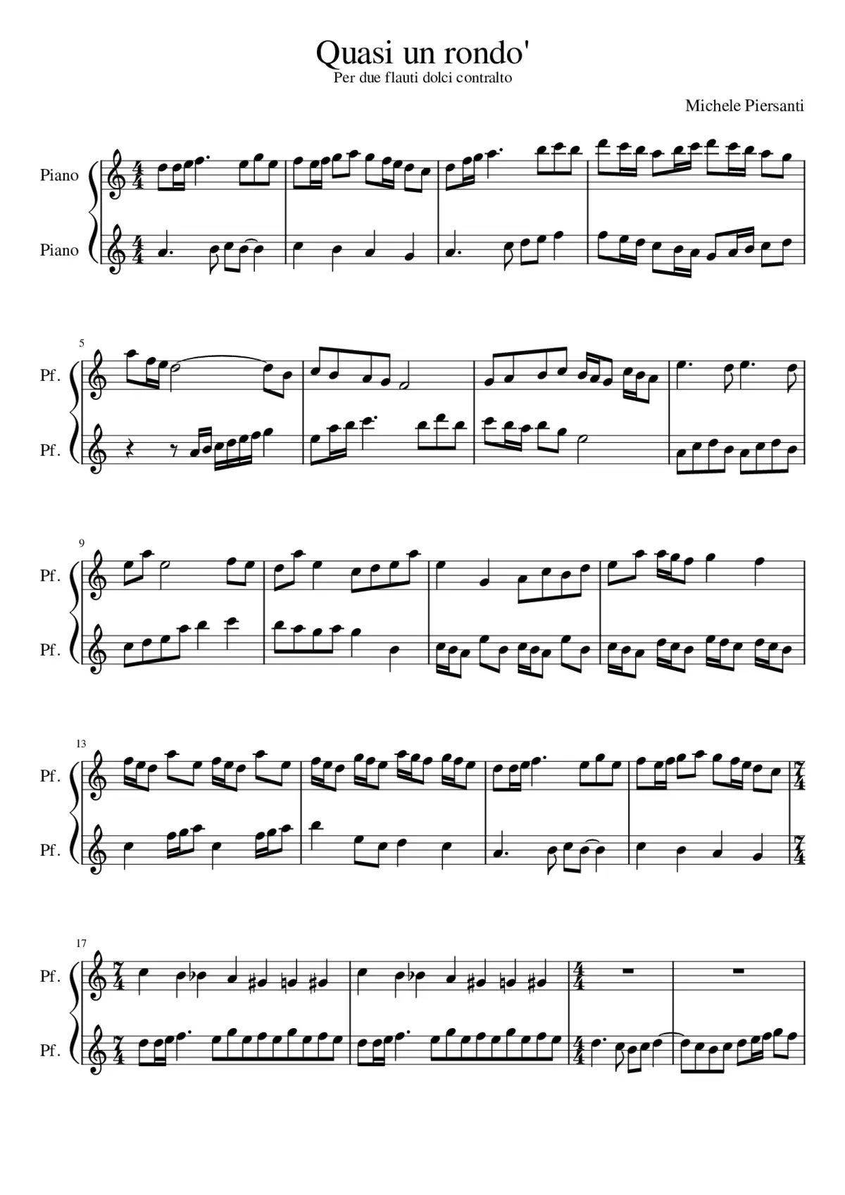 Quasi un rondo - Page 1