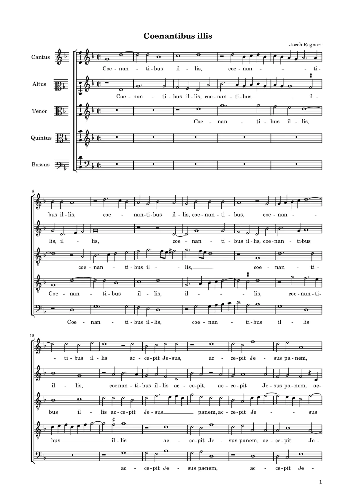 Coenantibus illis - Page 1
