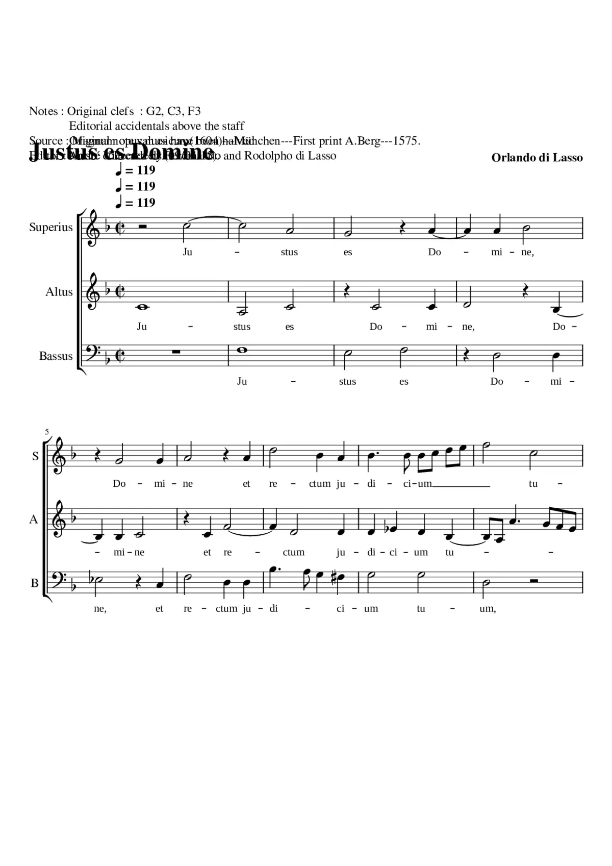 Justus es Domine - Page 1