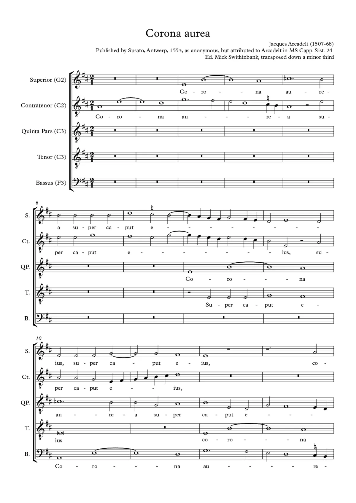 Corona aurea - Page 1