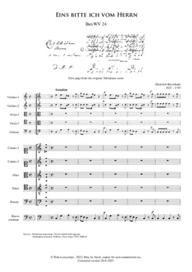 Eins bitte ich vom Herrn - BuxWV 24