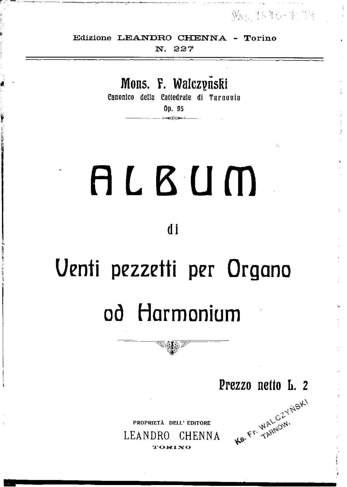 20 Pezzetti per organo od harmonium - Page 1