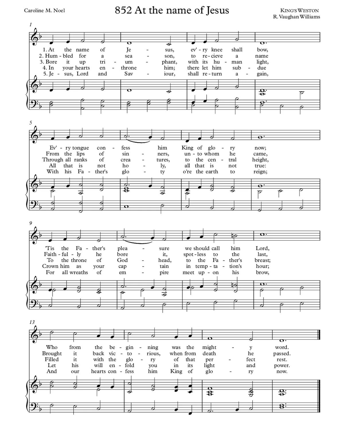 King's Weston - Page 1