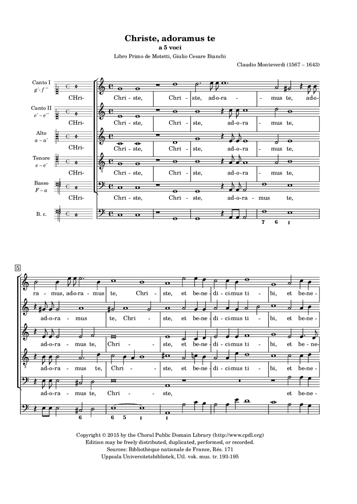 Christe, adoramus te - Page 1
