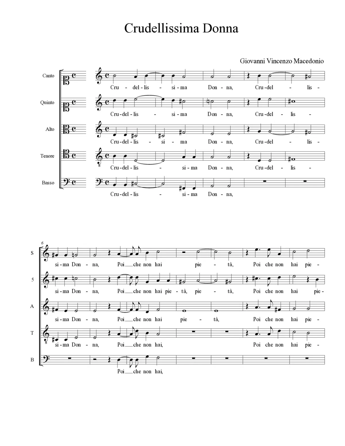Crudellissima Donna - Page 1