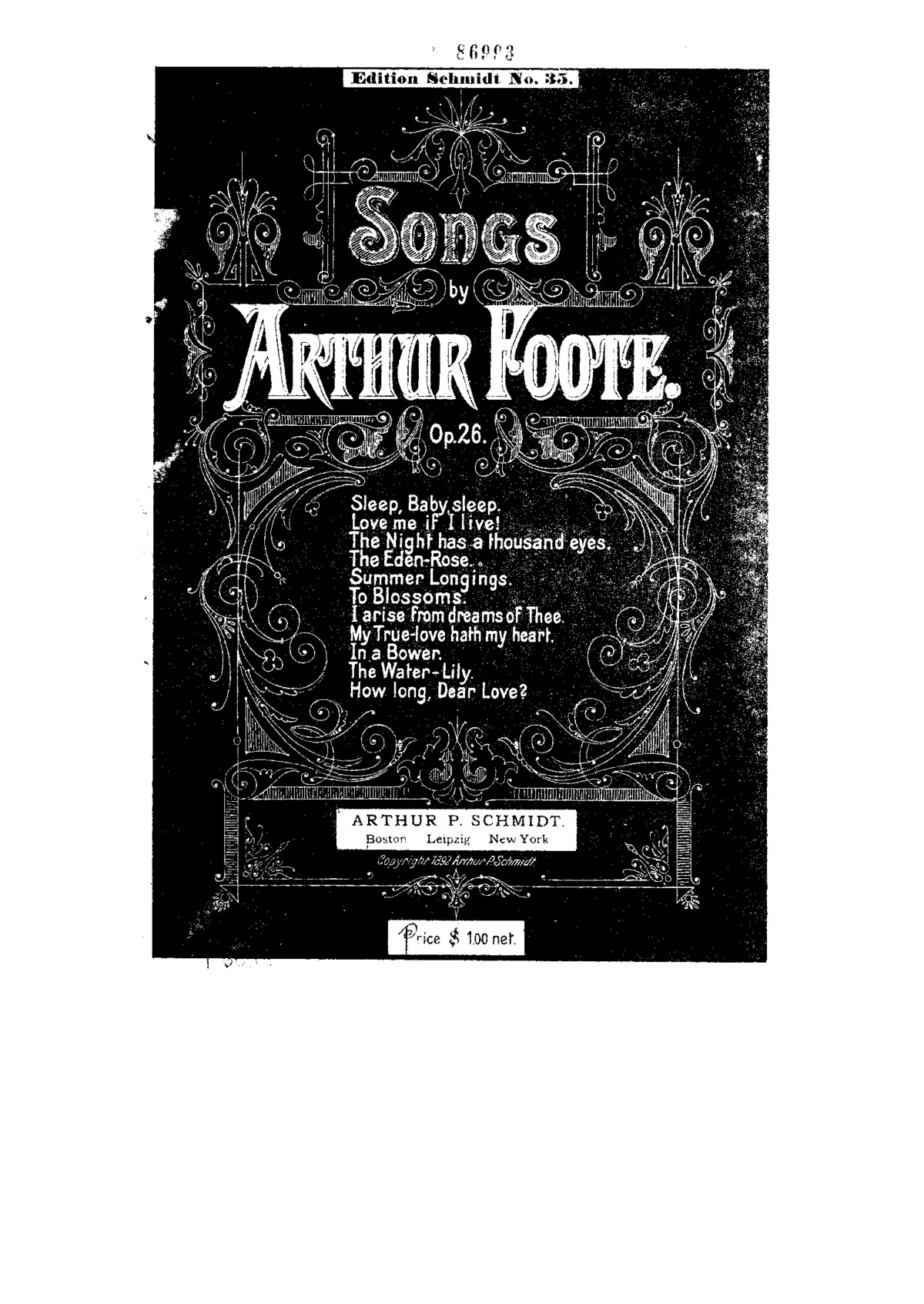 11 Songs, Op.26 - Page 1