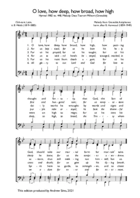 O love, how deep, how broad, how high (DEUS TUORUM MILITUM)