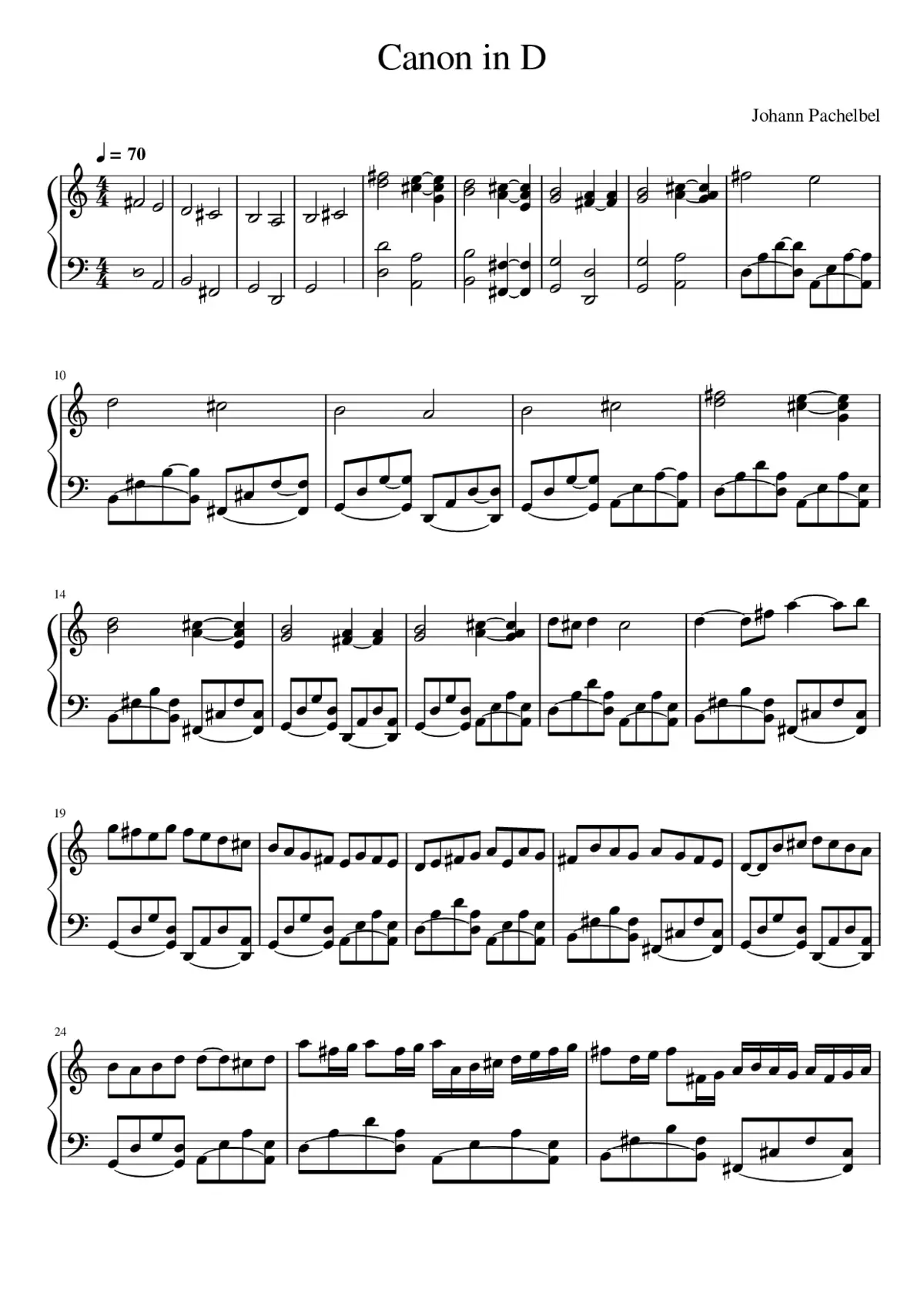 Canon in D - Page 1