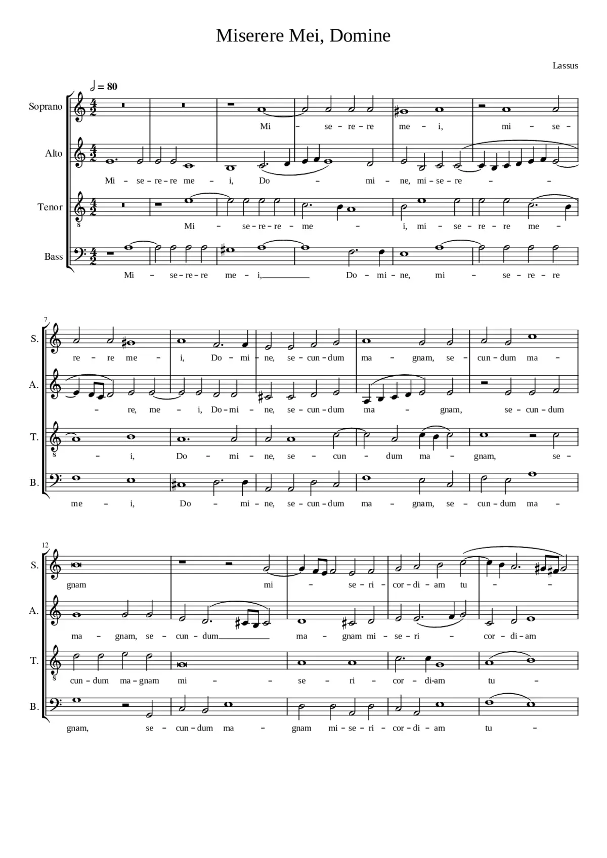 Miserere mei Domine - Page 1