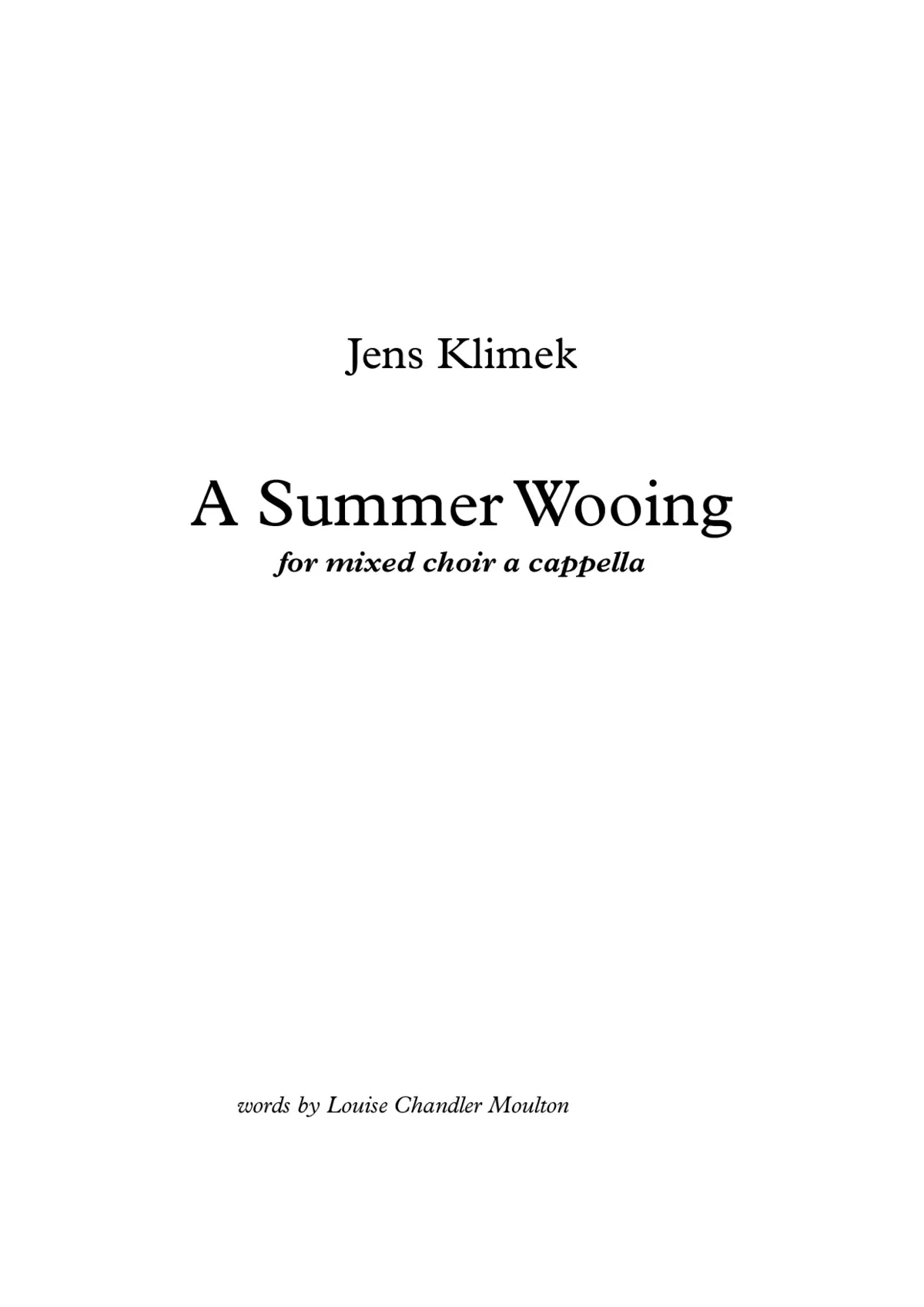 A summer wooing - Page 1