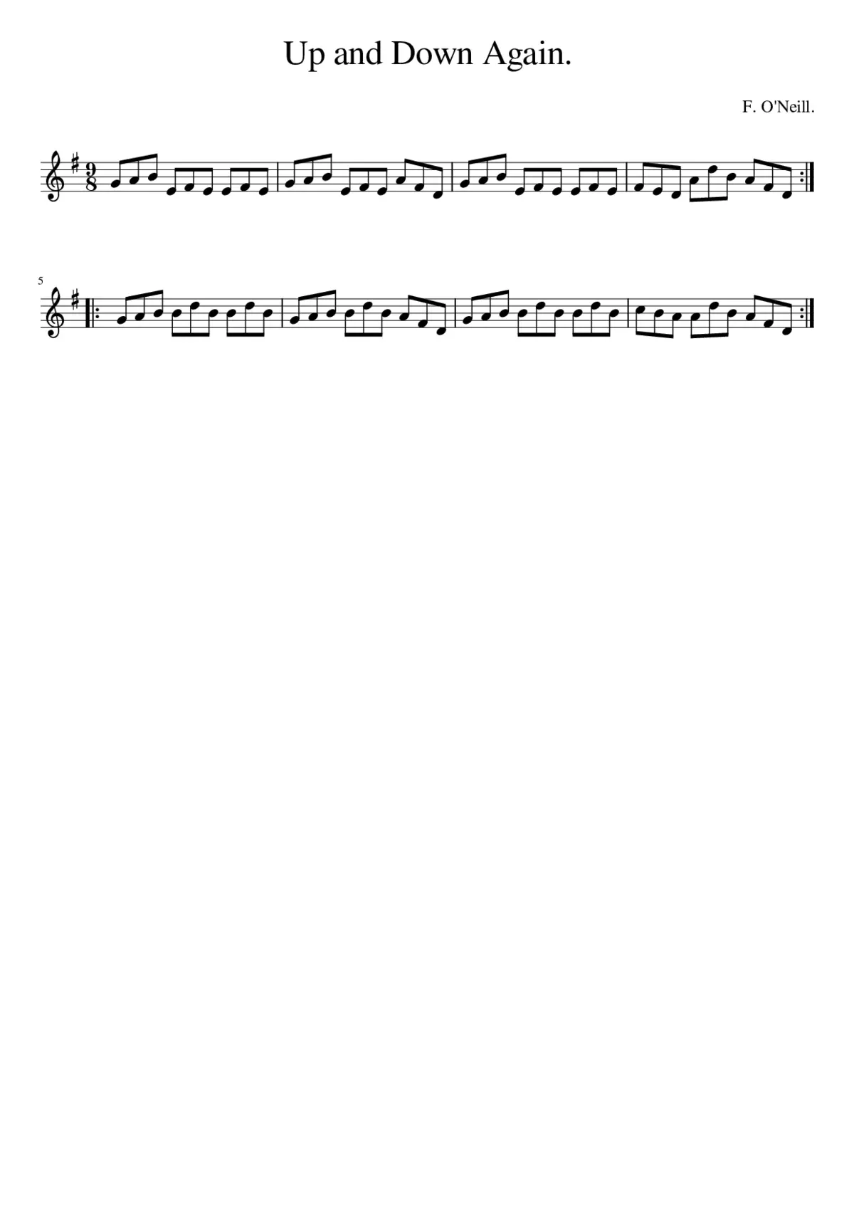 Up and down again - Page 1