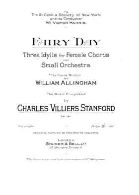 Fairy Day: Three Idylls for Women's Chorus