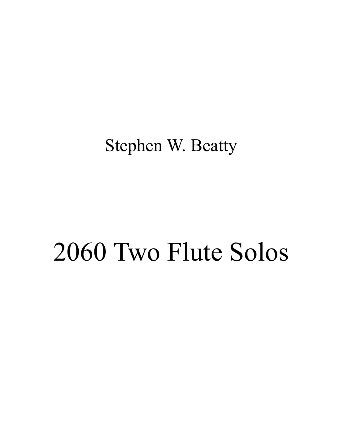 Two Flute Solos - Page 1