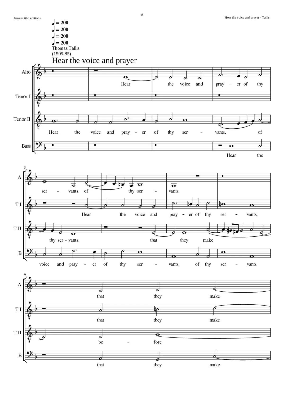 Hear the voice and prayer - Page 1