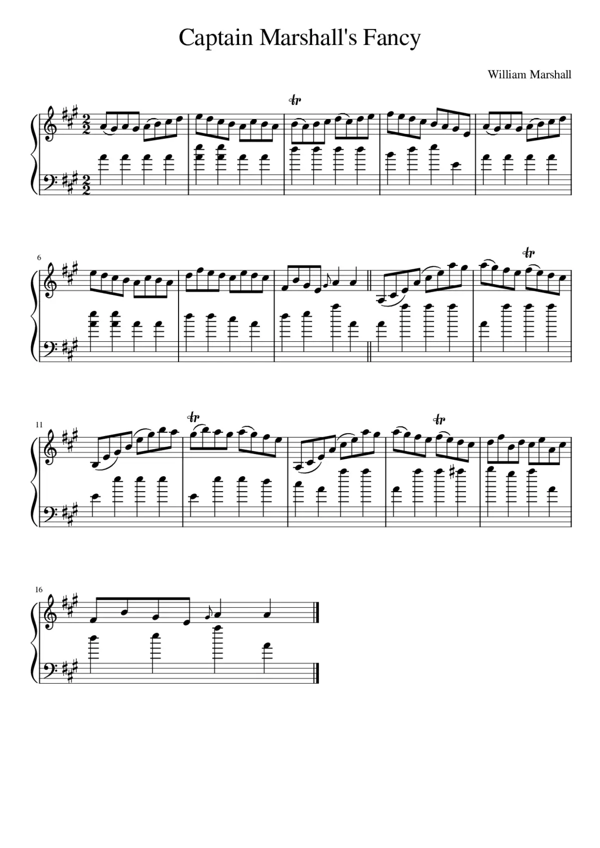 Captain Marshall's Fancy - Page 1