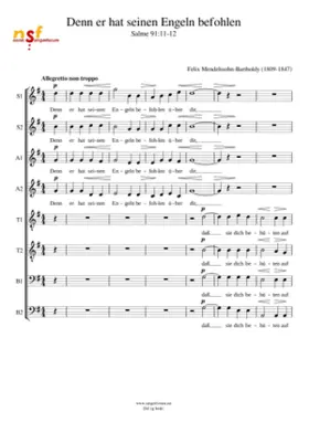 Denn Er hat seinen Engeln befohlen