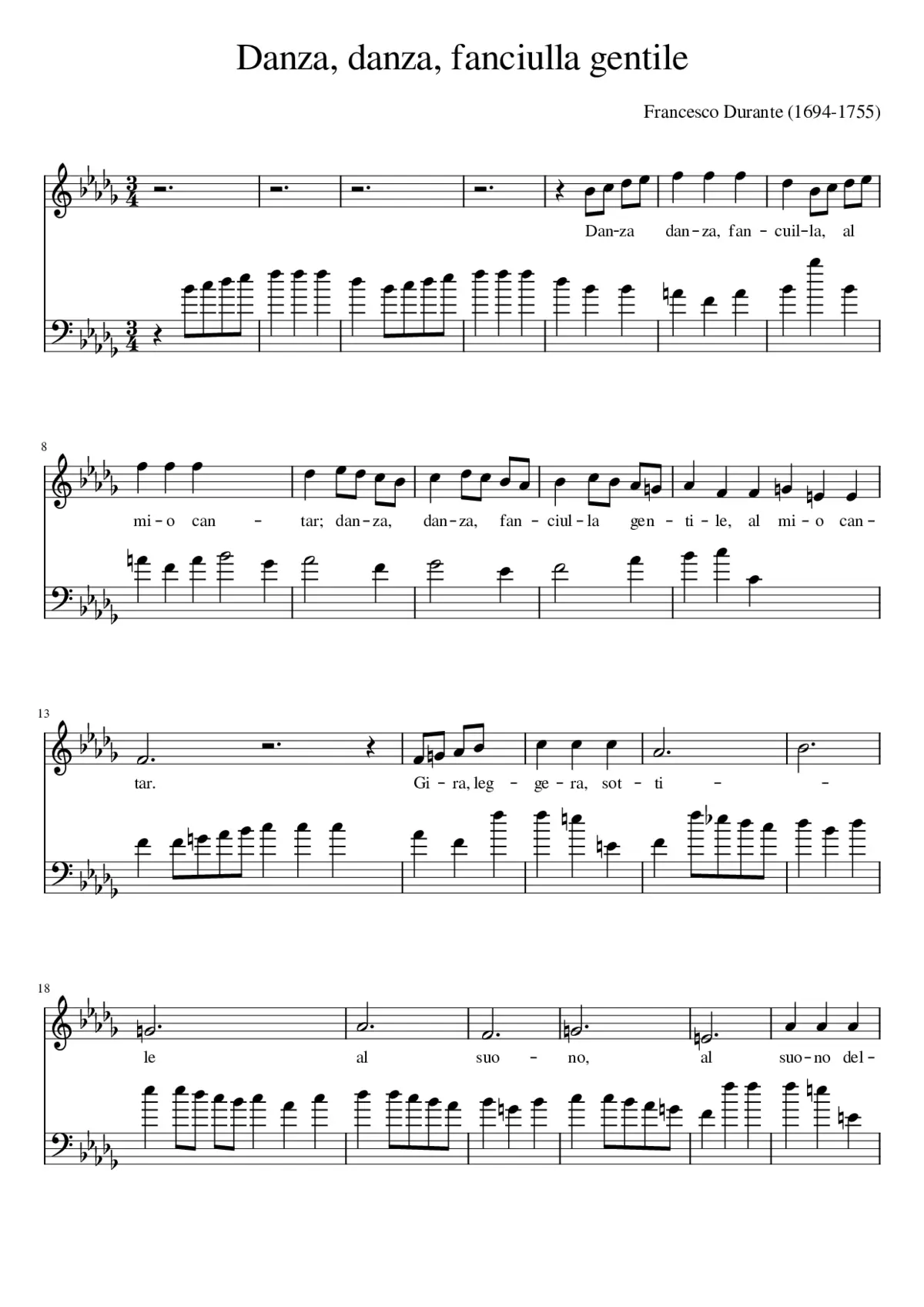 Danza danza fanciulla gentile - Page 1