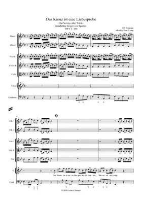 Das Kreuz ist eine Liebesprobe, TWV 1:190