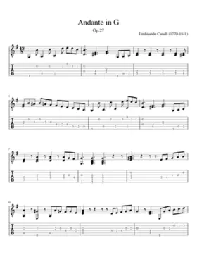 Andante in G