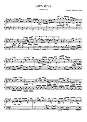 Sinfonia in A major BWV 798