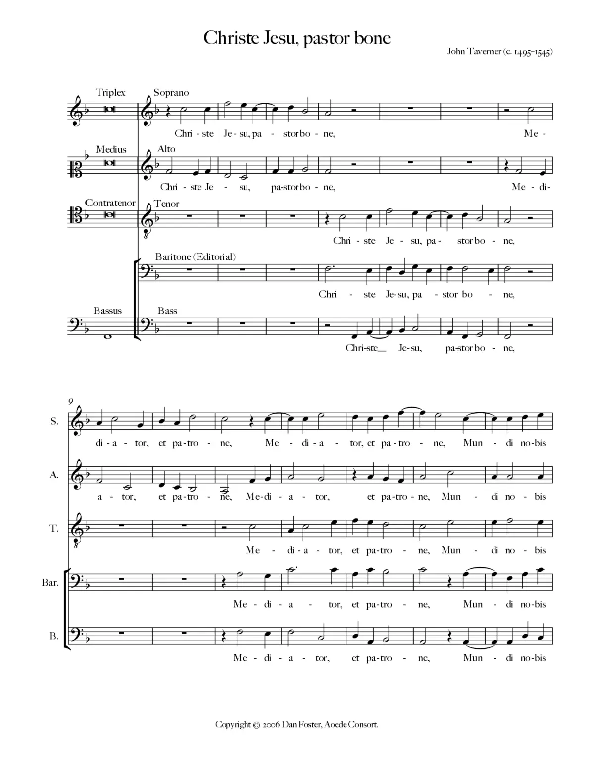 Christe Jesu, pastor bone - Page 1