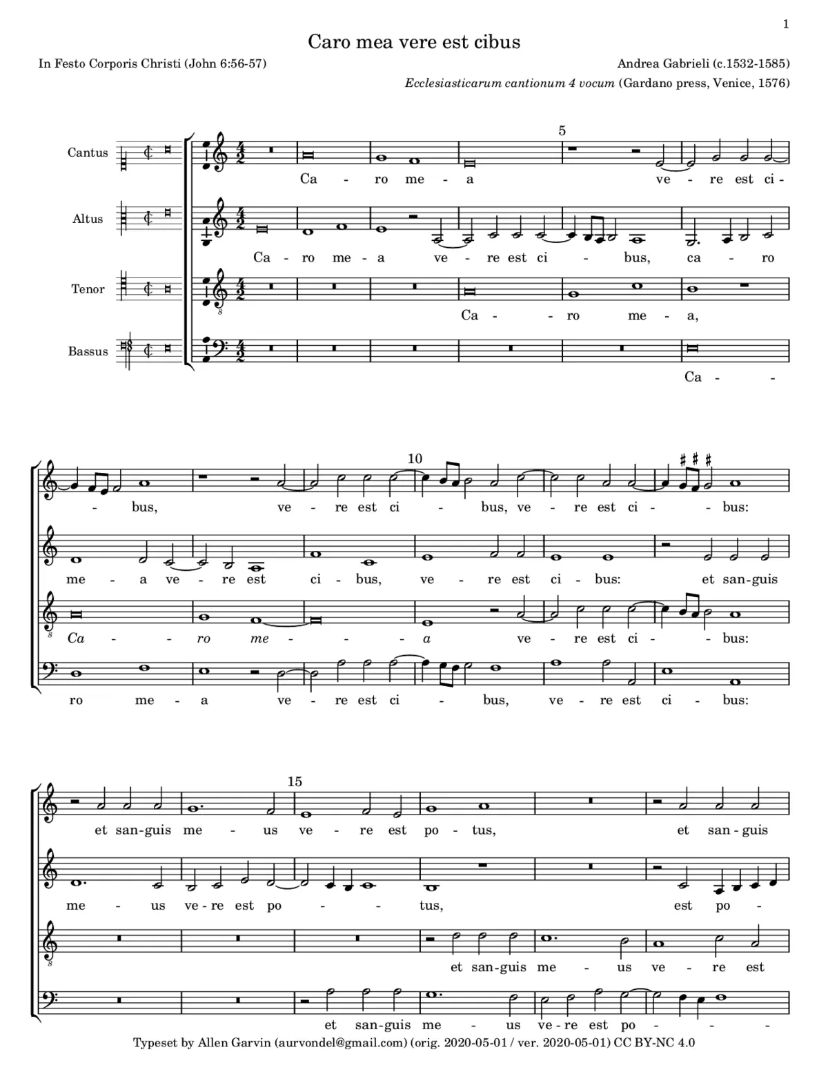 Caro mea vere est cibus - Page 1