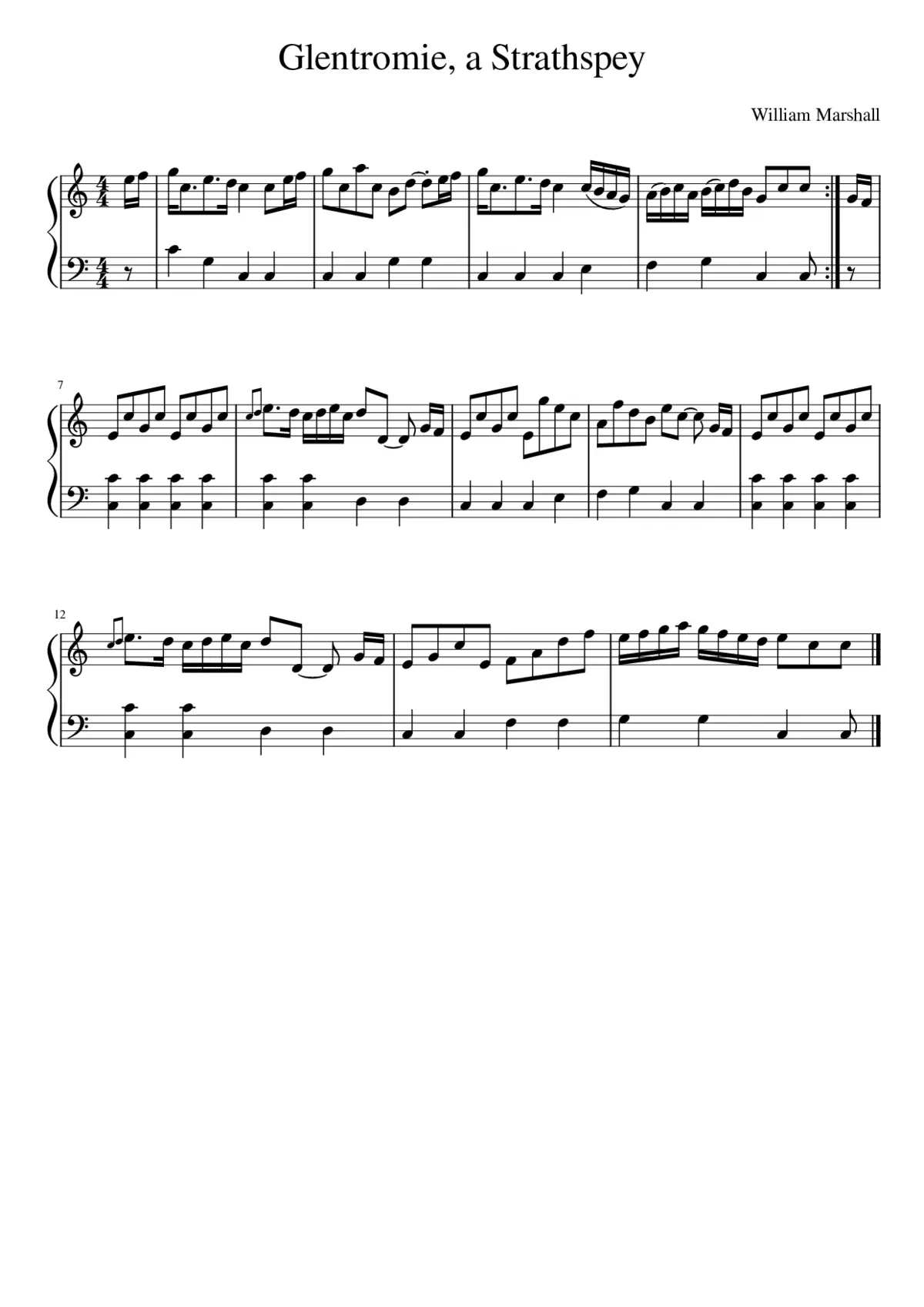 Glentromie a Strathspey - Page 1