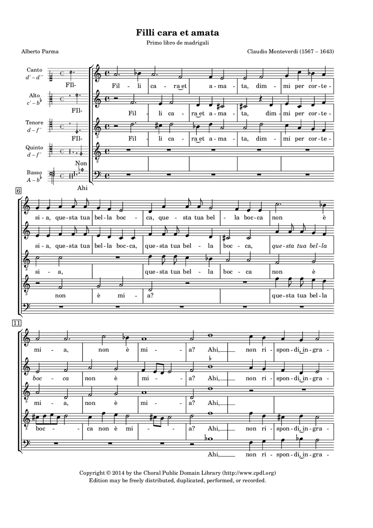 Filli cara e amata - Page 1