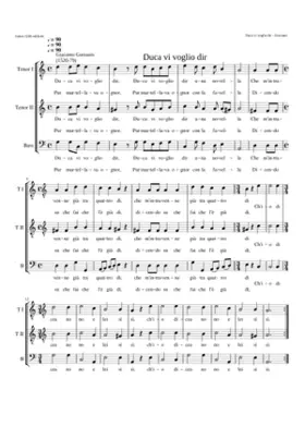 Duca vi voglio dir