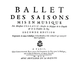 Ballet des saisons