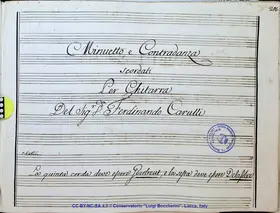 Minuetto e Controdanza scordati per Chitarra