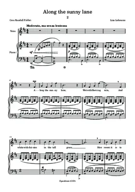 Along the sunny lane